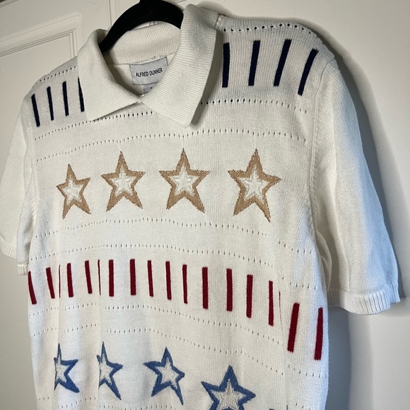 Vintage Grandma Patriotic Fourth of July Short Sleeve Sweater - Picture 3 of 10